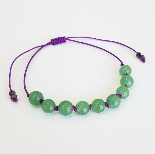 Pulsera hilo jade verde