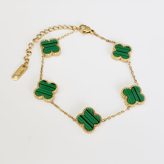 Pulsera trebol verde