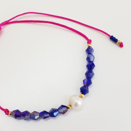 Pulsera azul ajust