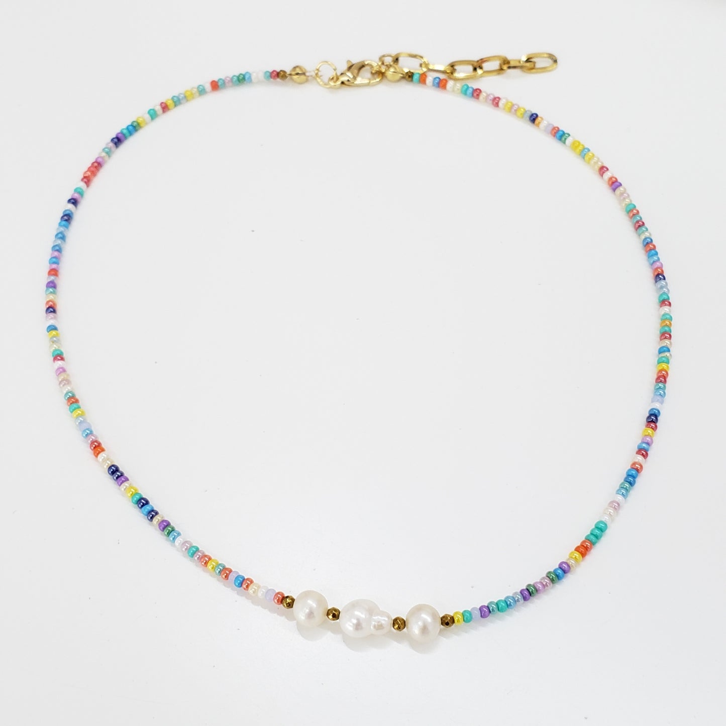 Choker colores 3 perlas