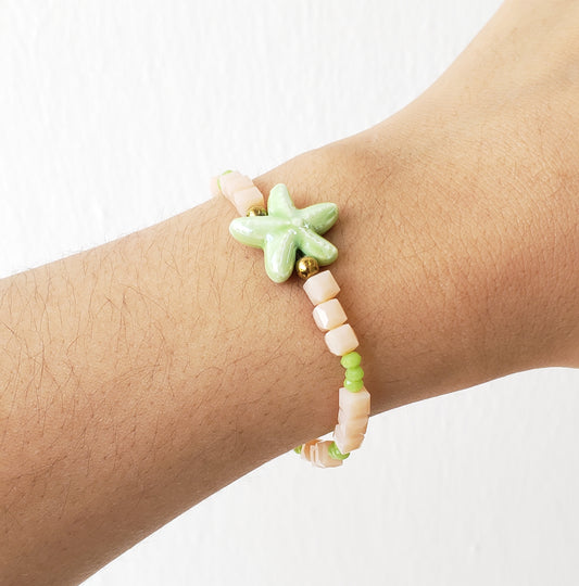 Pulsera estrella mar verde