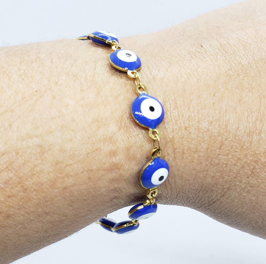 PULSERA OJO AZUL GDE (PZA)