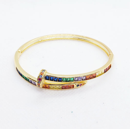 Pulsera clavo circ colores (pza)